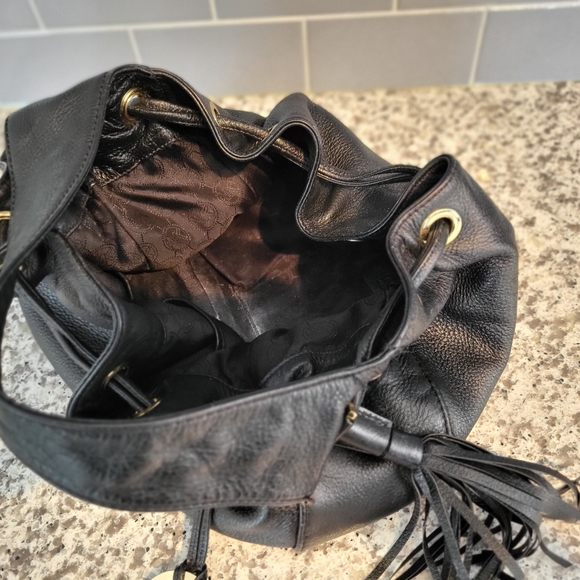 Michael Kors black leather hand bag - Picture 4 of 5